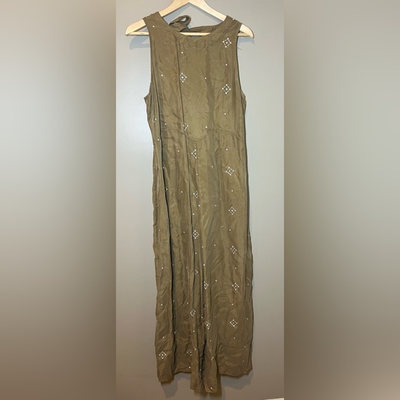 Anthropologie Sancia Carmela Wide-Leg Jumpsuit Pockets Boho Size L Womens - Picture 5 of 11